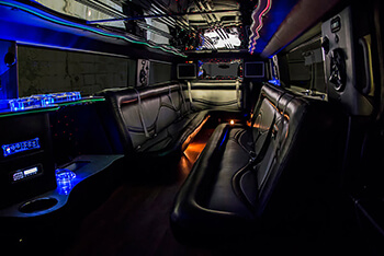 Limousine service with inbuilt bar